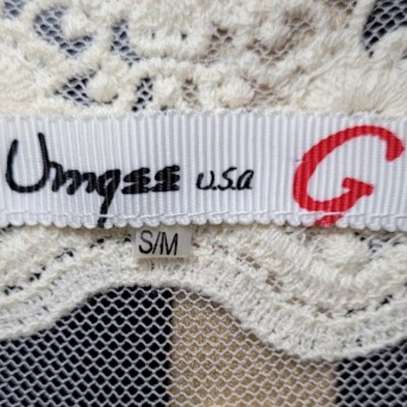 Umgee Women's Boho Style Lace Ruffle Crop Vest S/M - Picture 6 of 10